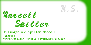 marcell spiller business card